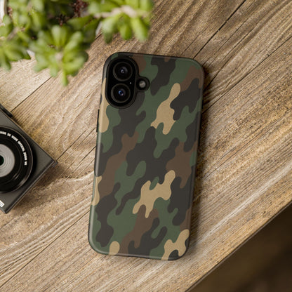 Camouflage Phone Case, Tough Cases, Military Style, Unique Phone Accessories, Gift for Him, Durable Phone Cover
