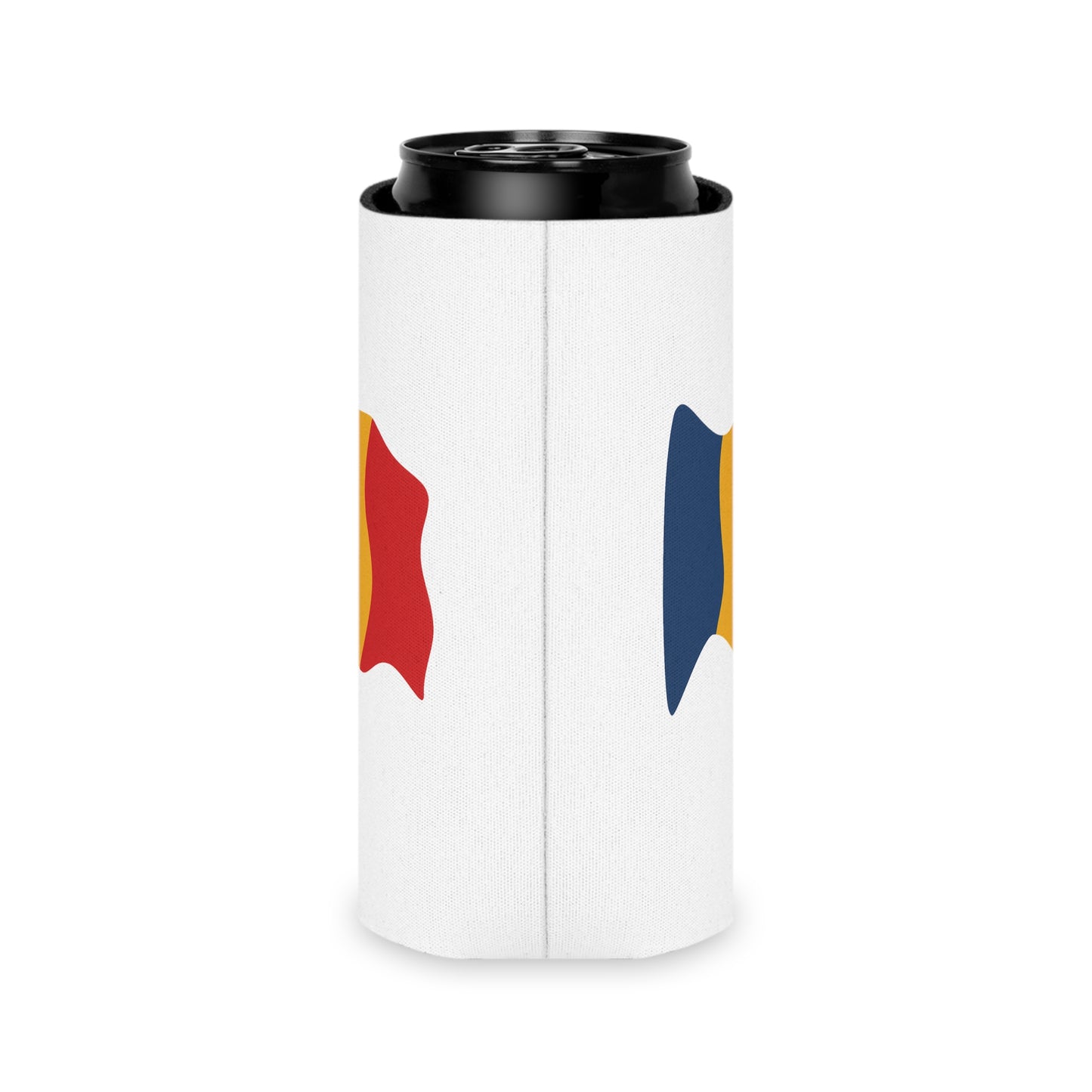 Romania Flag Can Cooler - Fun Drink Insulator, Perfect for Parties, BBQs, Sporting Events, Patriotic Celebrations, Golf Outings