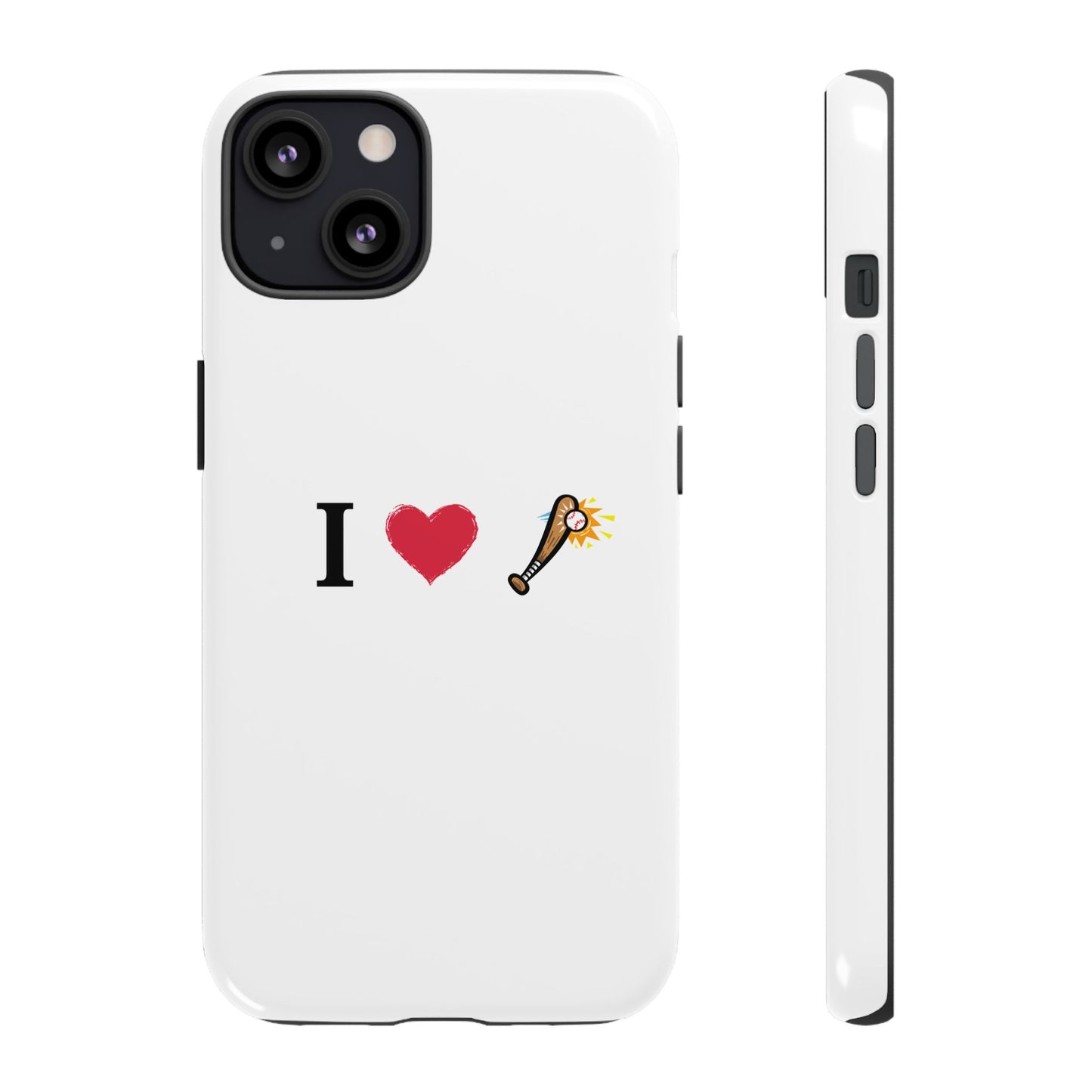 I Love Baseball Vibe Phone Case - Tough Cases for Sports Lovers, Gifts for Athletes, Fun Accessories, iPhone and Android Compatible