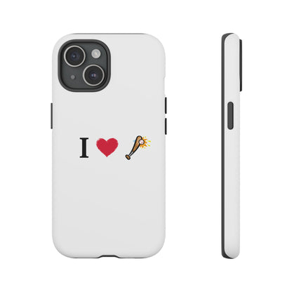 I Love Baseball Vibe Phone Case - Tough Cases for Sports Lovers, Gifts for Athletes, Fun Accessories, iPhone and Android Compatible