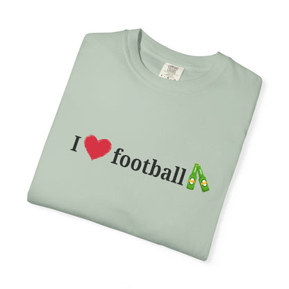 Unisex Football Love Tee - Casual Cotton T-Shirt, Gift for Sports Fans, Comfortable Daily Wear, Perfect for Game Days, Fun Summer Outfits