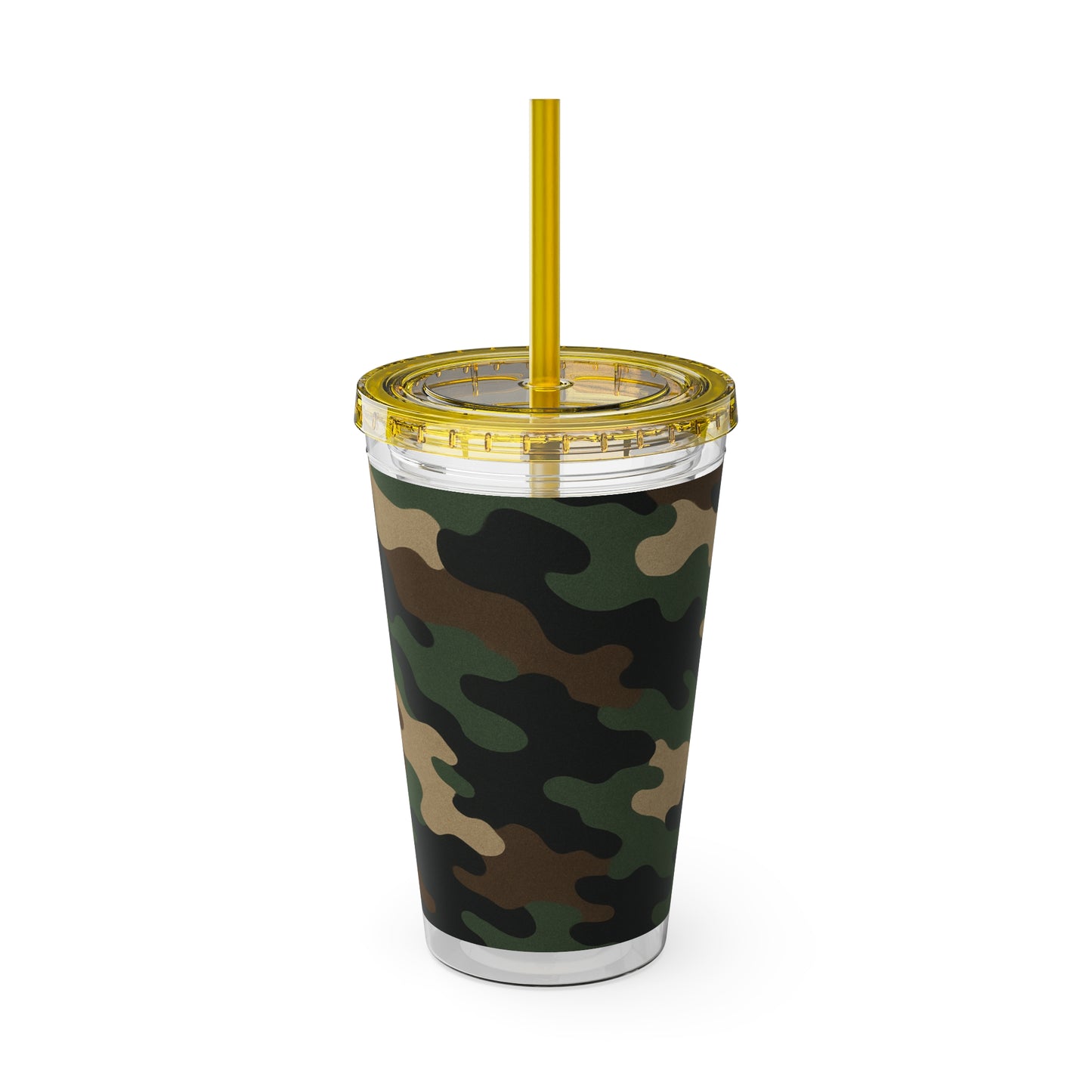 Stylish Camo Tumbler, 16oz Cup with Straw, Perfect for Outdoor Adventures, Gifts for Him, Travel Mug, Eco-friendly Drinkware, Camping