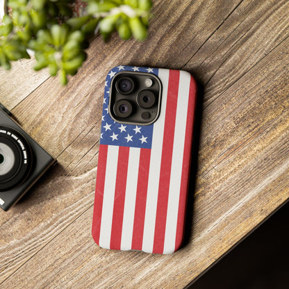 American Flag Phone Case - Patriotic Cell Cover, Tough Cases, USA Pride, Independence Day Gift, Veteran's Day, Phone Protection