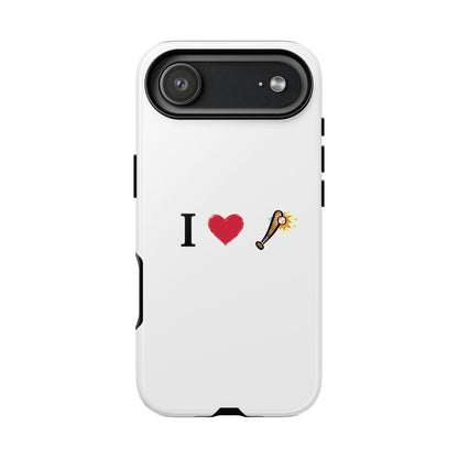 I Love Baseball Vibe Phone Case - Tough Cases for Sports Lovers, Gifts for Athletes, Fun Accessories, iPhone and Android Compatible