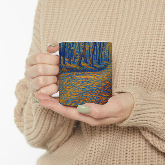 Colorful Abstract Pathway Ceramic Mug - product image