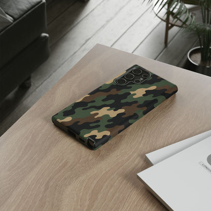 Camouflage Phone Case, Tough Cases, Military Style, Unique Phone Accessories, Gift for Him, Durable Phone Cover