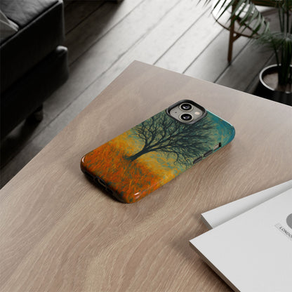 Artistic Phone Case with Tree Design, Nature Lover Gift, Unique Phone Cover, Holiday Present, Eco-friendly Tech Accessories