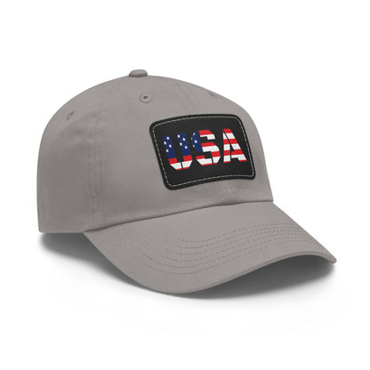 Dad Hat with USA Leather Patch