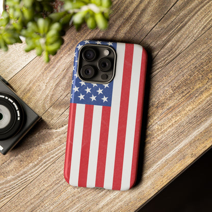 American Flag Phone Case - Patriotic Cell Cover, Tough Cases, USA Pride, Independence Day Gift, Veteran's Day, Phone Protection