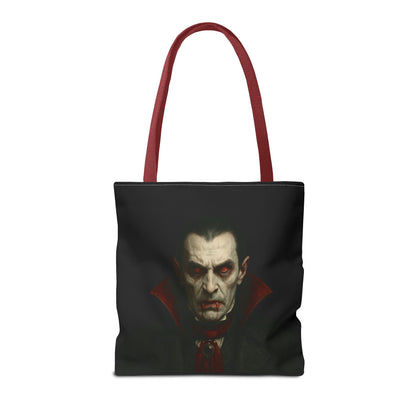 Vampire Haunted Tote Bag, Spooky Shopping Bag, Halloween Accessory, Gothic Style Handbag, Perfect for Halloween Parties, Unisex Tote