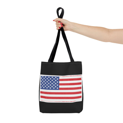 Patriotic Tote Bag, American Flag Carryall, Beach Bag, Reusable Shopping Tote, Independence Day Gift