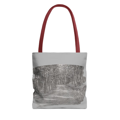 Scenic Path Tote Bag, Reversible Tote, Eco-Friendly Shopper, Outdoor Adventure Bag, Gift for Nature Lovers, Stylish Carryall