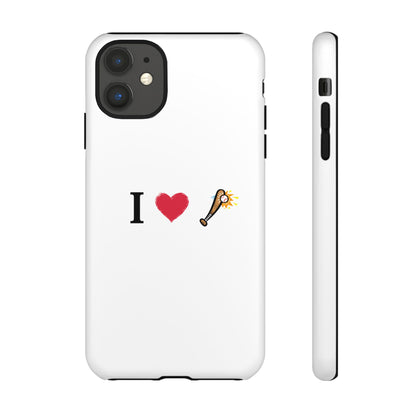 I Love Baseball Vibe Phone Case - Tough Cases for Sports Lovers, Gifts for Athletes, Fun Accessories, iPhone and Android Compatible