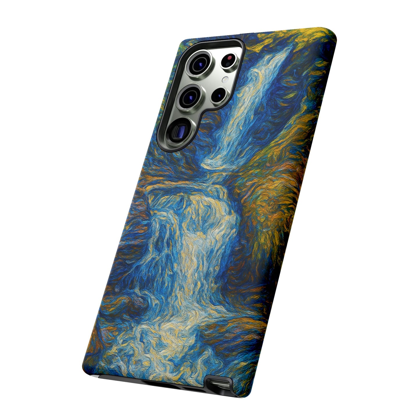 Artistic Phone Case - Waterfall Design, Unique Gift, Phone Accessory, Nature Lover, Original Artwork