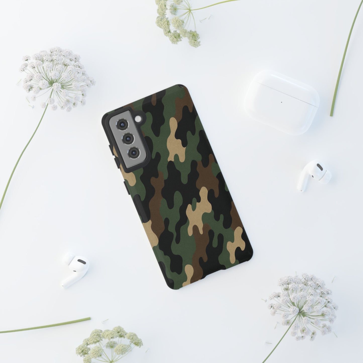 Camouflage Phone Case, Tough Cases, Military Style, Unique Phone Accessories, Gift for Him, Durable Phone Cover