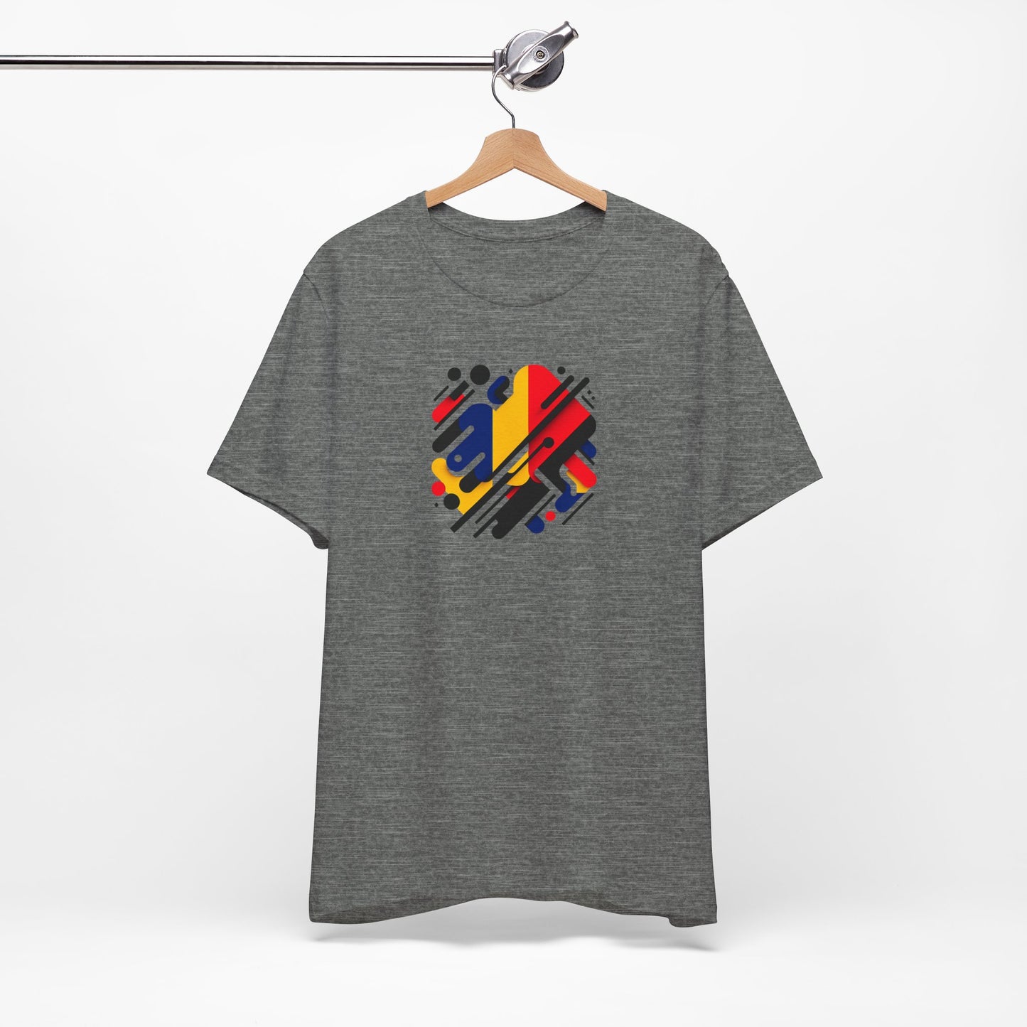 Artistic Heart Unisex Jersey Tee - Vibrant Graphic Tee, Casual Wear, Gift for Art Lovers, Birthday Surprise, Everyday Comfort