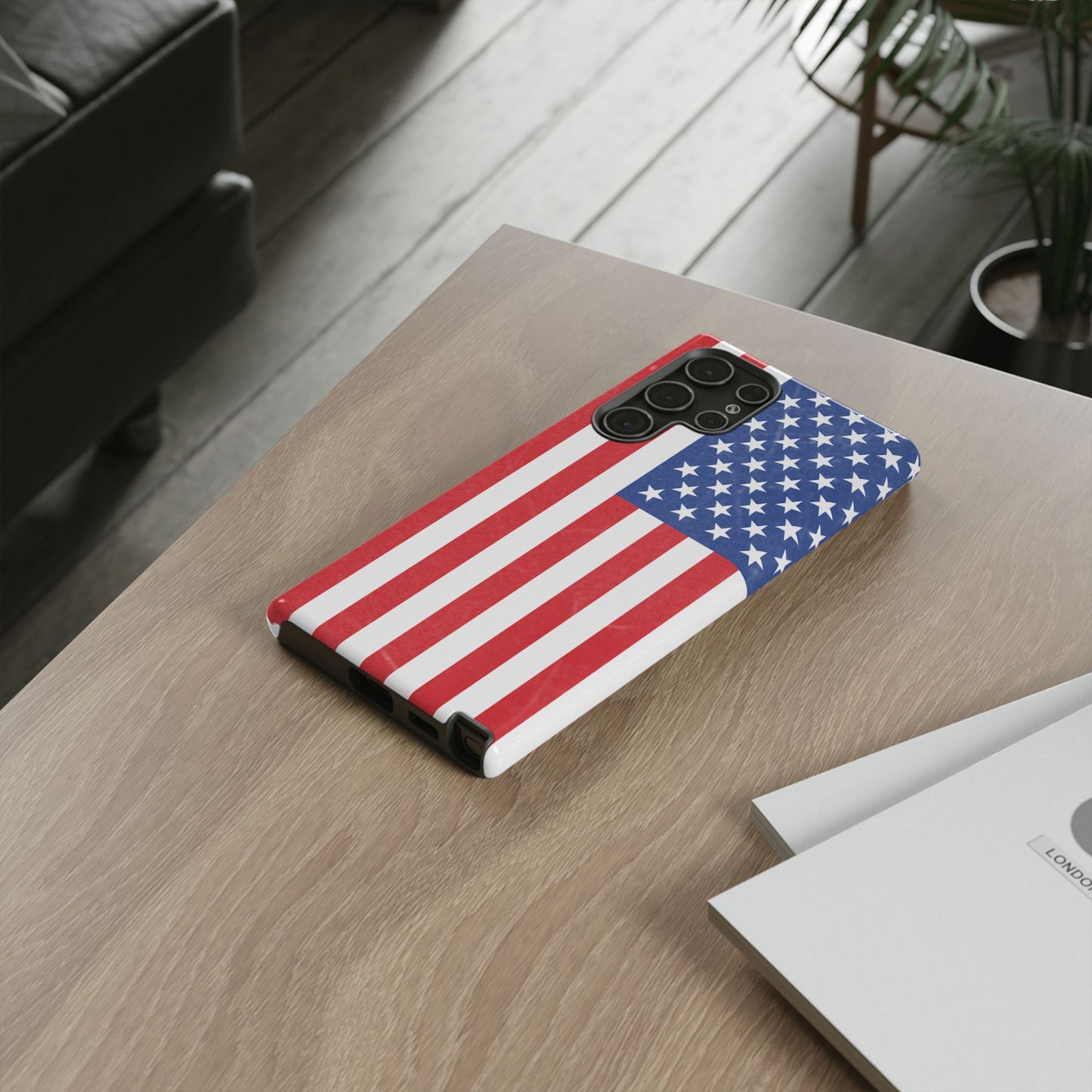 Patriotic Phone Case - Tough Cases for Veterans, USA Lovers, Independence Day, Memorial Day, Flag Design