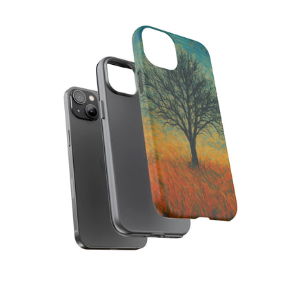Artistic Phone Case with Tree Design, Nature Lover Gift, Unique Phone Cover, Holiday Present, Eco-friendly Tech Accessories