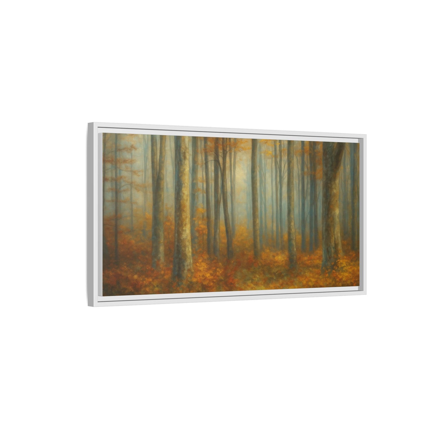 Autumn Forest Canvas Art, Framed Wall Decor, Rustic Home Decor, Nature Artwork, Gift for Nature Lovers