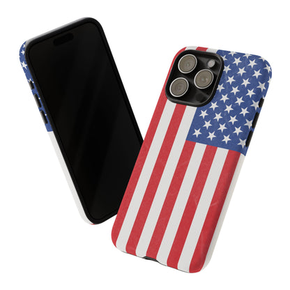 Patriotic Phone Case - Tough Cases for Veterans, USA Lovers, Independence Day, Memorial Day, Flag Design