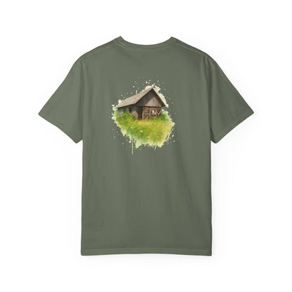 Nature-Inspired Unisex Garment-Dyed T-Shirt, Eco-Friendly Tee, Summer Casual Wear, Gift for Nature Lovers, Relaxed Fit T-Shirt