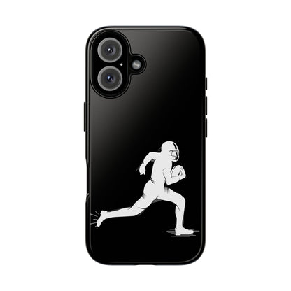 Football Player Phone Case, Tough Cases, Sports Phone Cover, Gift for Athletes, iPhone & Samsung Accessories, Running Player Design
