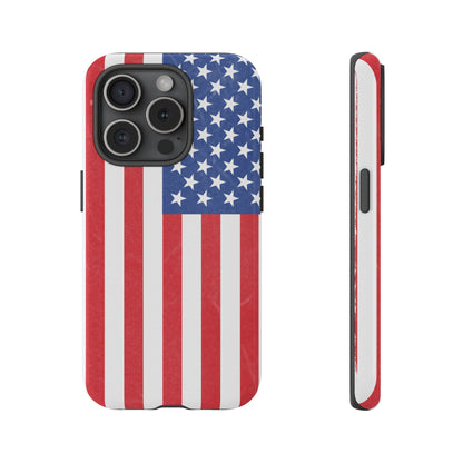 Patriotic Phone Case - Tough Cases for Veterans, USA Lovers, Independence Day, Memorial Day, Flag Design