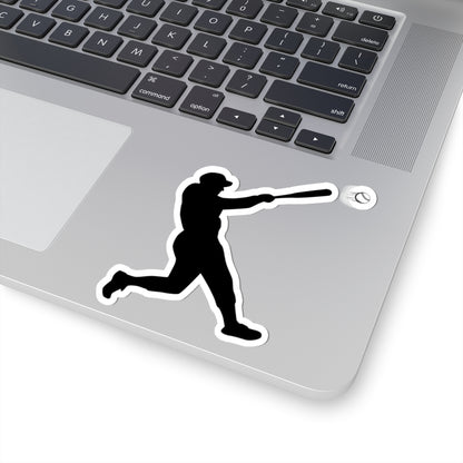 Baseball Player Kiss-Cut Stickers | Sports Decor, Laptop Stickers, Gift for Baseball Fans, Sports Enthusiast Accessories
