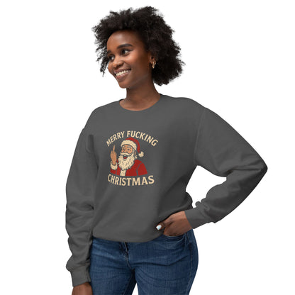 Merry Christmas Sweatshirt, Funny Holiday Crewneck, Unisex Gift, Christmas Apparel, Sarcastic Sweatshirt, Unique Holiday Clothing