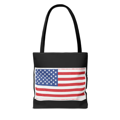 Patriotic Tote Bag, American Flag Carryall, Beach Bag, Reusable Shopping Tote, Independence Day Gift