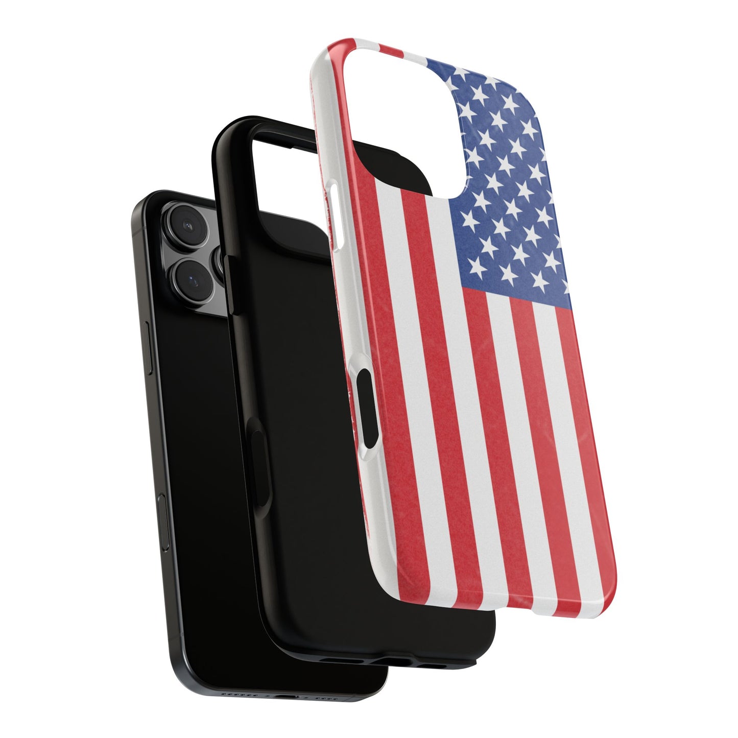 Patriotic Phone Case - Tough Cases for Veterans, USA Lovers, Independence Day, Memorial Day, Flag Design