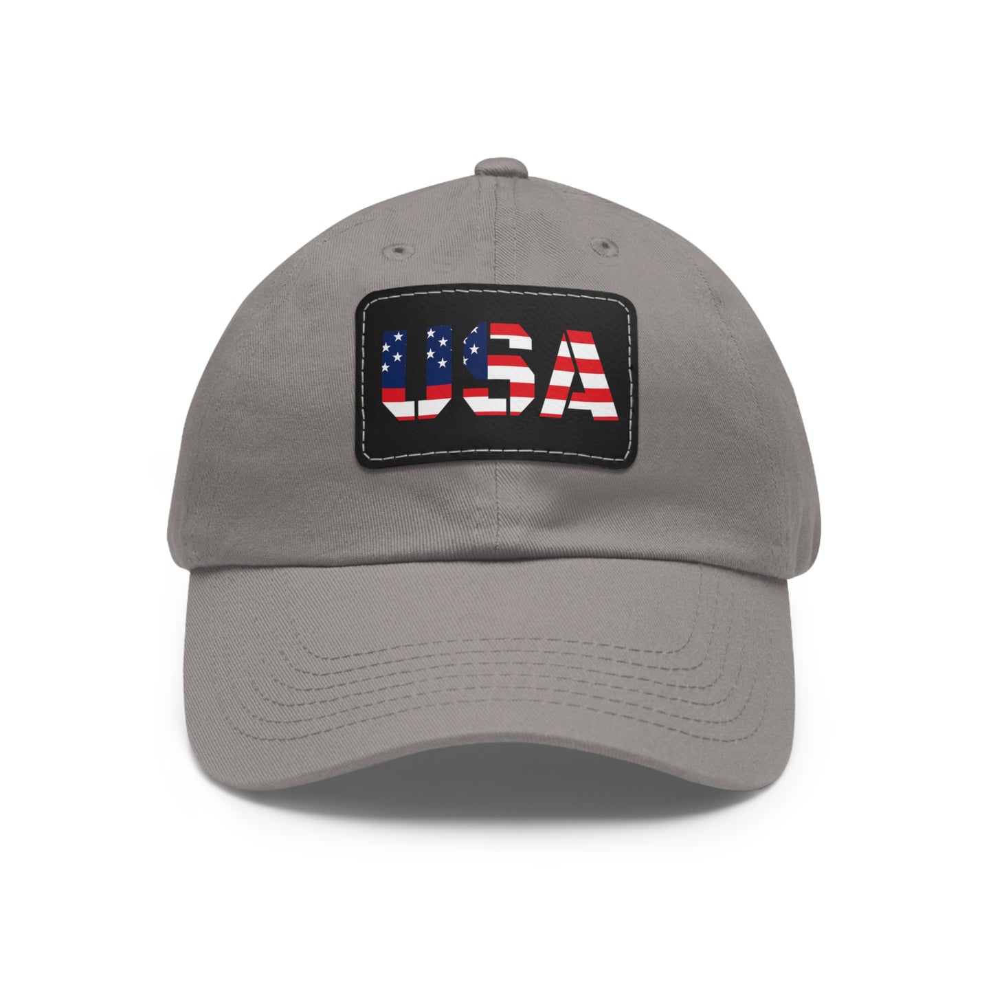 Dad Hat with USA Leather Patch