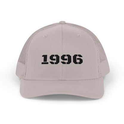 Vintage 1996 Snapback Trucker Cap, Retro Hat, Birthday Gift, Cool Dad Cap, Summer Accessory, Casual Streetwear