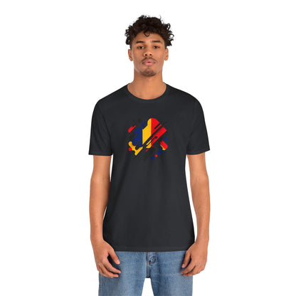 Artistic Heart Unisex Jersey Tee - Vibrant Graphic Tee, Casual Wear, Gift for Art Lovers, Birthday Surprise, Everyday Comfort
