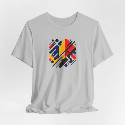 Artistic Heart Unisex Jersey Tee - Vibrant Graphic Tee, Casual Wear, Gift for Art Lovers, Birthday Surprise, Everyday Comfort