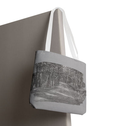 Scenic Path Tote Bag, Reversible Tote, Eco-Friendly Shopper, Outdoor Adventure Bag, Gift for Nature Lovers, Stylish Carryall