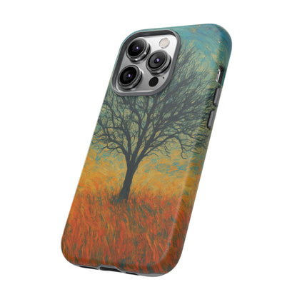Artistic Phone Case with Tree Design, Nature Lover Gift, Unique Phone Cover, Holiday Present, Eco-friendly Tech Accessories
