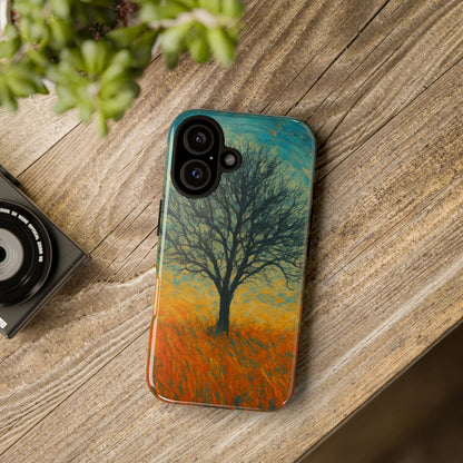 Artistic Phone Case with Tree Design, Nature Lover Gift, Unique Phone Cover, Holiday Present, Eco-friendly Tech Accessories