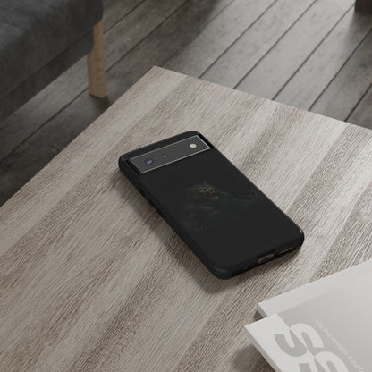 Werewolf Phone Case, Tough Cases, Black Panther Design, Gift for Animal Lovers, Phone Accessories, Fierce Phone Protection