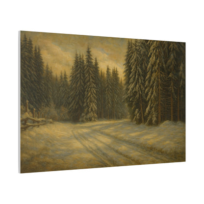 Scenic Forest Canvas Art, Nature Decor for Home, Cozy Wall Art, Perfect Gift for Nature Lovers, Rustic Cabin Decor, Winter Landscape Print