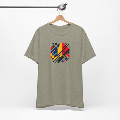 Artistic Heart Unisex Jersey Tee - Vibrant Graphic Tee, Casual Wear, Gift for Art Lovers, Birthday Surprise, Everyday Comfort
