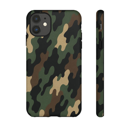 Camouflage Phone Case, Tough Cases, Military Style, Unique Phone Accessories, Gift for Him, Durable Phone Cover