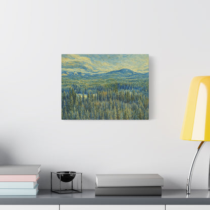 Scenic Landscape Canvas Print, Rustic Home Decor, Wall Art for Nature Lovers, Gift for Art Enthusiasts, Serene Forest Artwork