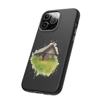 Rustic Farmhouse Phone Case, Cute Cottage Design, Tough Cases for Nature Lovers, Eco-Friendly Gift, Customizable Tech Accessories