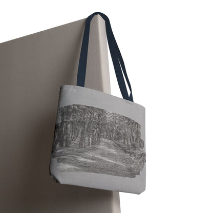 Scenic Path Tote Bag, Reversible Tote, Eco-Friendly Shopper, Outdoor Adventure Bag, Gift for Nature Lovers, Stylish Carryall