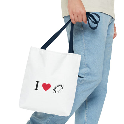 Football Lover's Tote Bag - Perfect for Game Day, Sports Events, Gifts for Fans, Eco-Friendly Carryall, Personal Use, Travel Bag