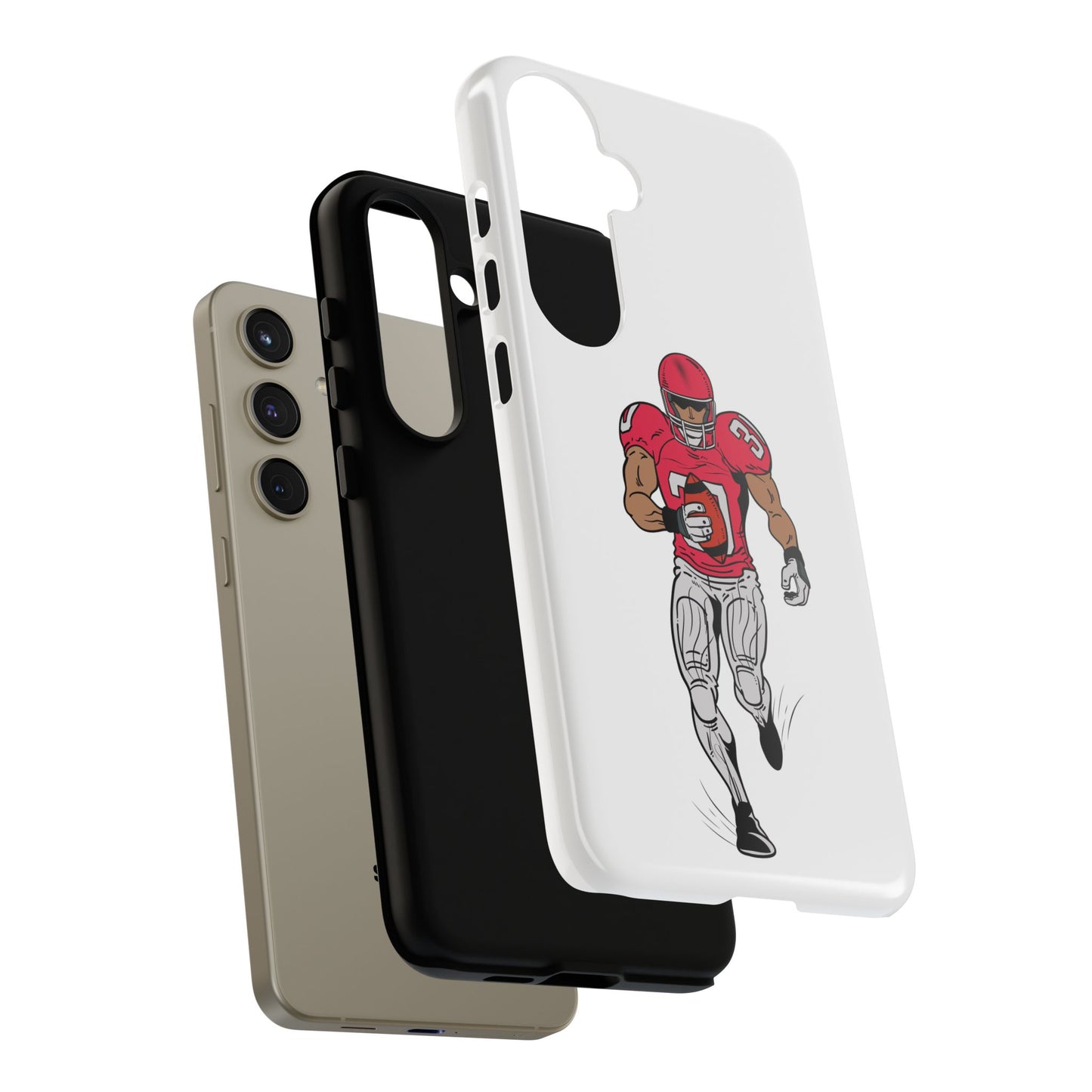 Football Player Tough Case, Sports Phone Cover, Athlete Gift, Tough Phone Case, Fall Sports, Football Lover's Accessory