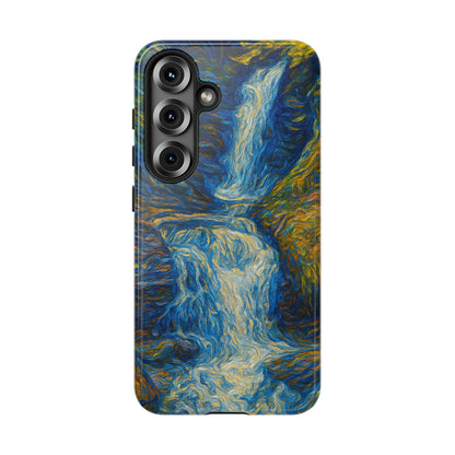 Artistic Phone Case - Waterfall Design, Unique Gift, Phone Accessory, Nature Lover, Original Artwork