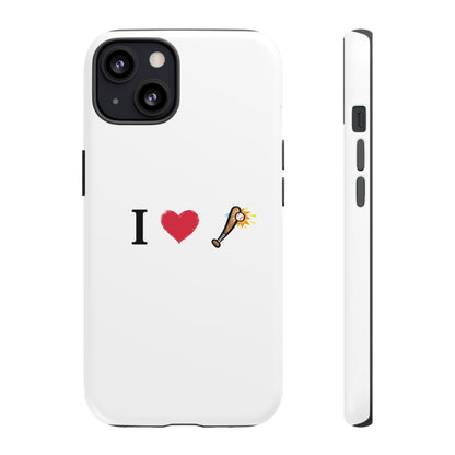 I Love Baseball Vibe Phone Case - Tough Cases for Sports Lovers, Gifts for Athletes, Fun Accessories, iPhone and Android Compatible
