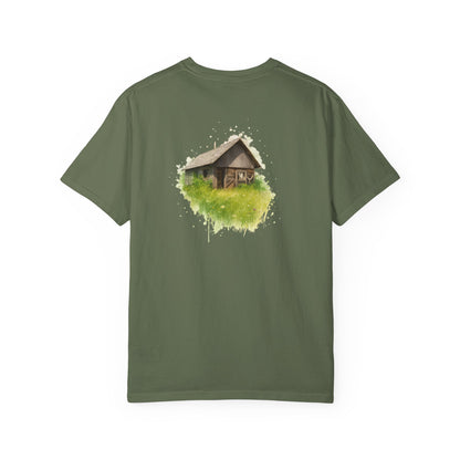 Nature-Inspired Unisex Garment-Dyed T-Shirt, Eco-Friendly Tee, Summer Casual Wear, Gift for Nature Lovers, Relaxed Fit T-Shirt